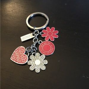 Authentic Coach Heart keychain